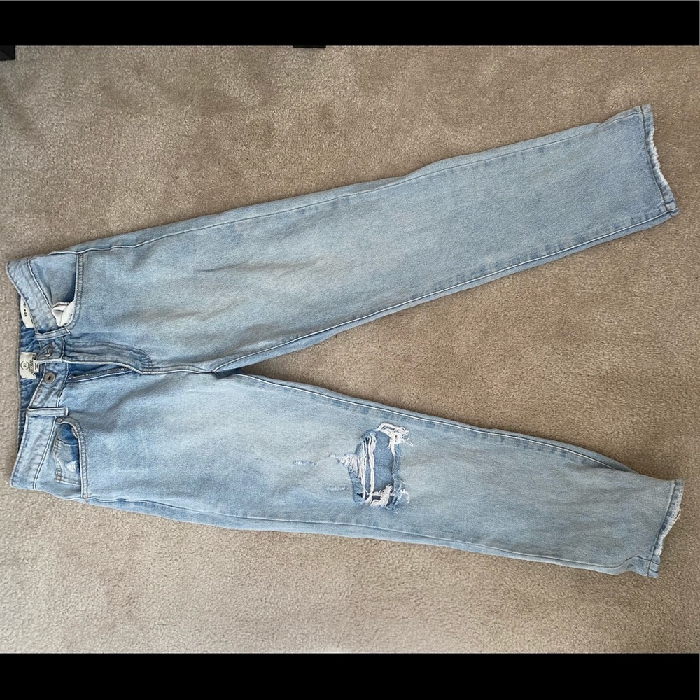 Light blue mom jeans